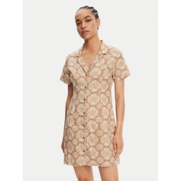 Roxy Рокля тип риза Happy Shiny Girls ERJWD03881 Кафяв
