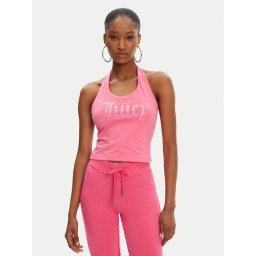 Juicy Couture топ Tied JCWCT125306 Розов Slim Fit