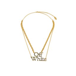 Off-White Колие OWOB097S23MET0028445 Златист