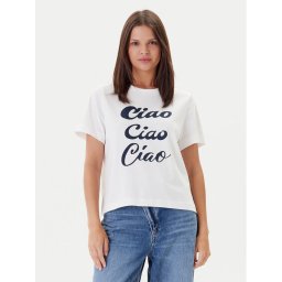 Vero Moda Тишърт Sonna 10327143 Бял Regular Fit