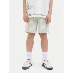 Jack & Jones Junior Шорти от плат 12277599 Зелен Relaxed Fit