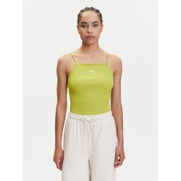 Puma топ Ess 629771 Зелен Slim Fit