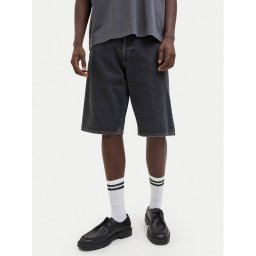 Jack & Jones Дънкови шорти Iron 12278463 Черен Baggy Fit