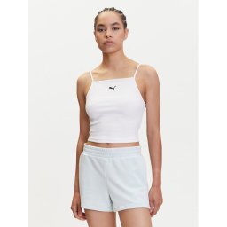 Puma топ Ess 629771 Бял Slim Fit