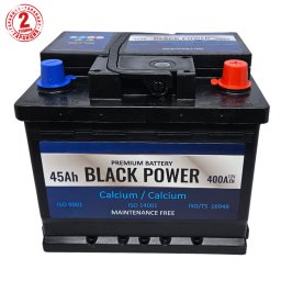 Акумулатор Black Power 45AH 400A R+