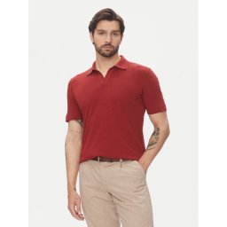 Marc O'Polo Тениска с яка и копчета 523 2091 53026 Червен Regular Fit