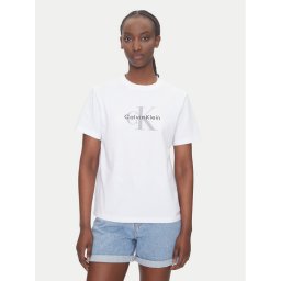 Calvin Klein Jeans Тишърт Hero LV047B865G Бял Regular Fit