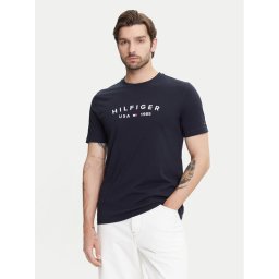 Tommy Hilfiger Тишърт Fathers Day MW0MW39356 Тъмносин Regular Fit