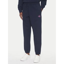 Calvin Klein Jeans Долнище анцуг Monologo LV047B235G Тъмносин Regular Fit