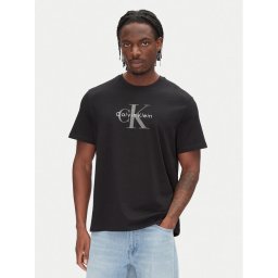 Calvin Klein Jeans Тишърт Hero Monologo LV04RB862G Черен Regular Fit