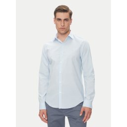 Calvin Klein Риза LV019EU013 Светлосиньо Slim Fit