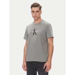 Calvin Klein Jeans Тишърт Hero Monologo LV04RB862G Сив Regular Fit