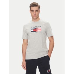 Tommy Hilfiger Тишърт American Monotype MW0MW39843 Сив Regular Fit