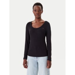 Tommy Jeans Блуза DW0DW20921 Черен Regular Fit
