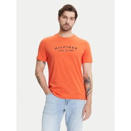 Tommy Hilfiger Тишърт Fathers Day MW0MW39356 Оранжев Regular Fit