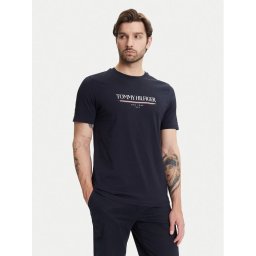 Tommy Hilfiger Тишърт Brand Love MW0MW40324 Тъмносин Regular Fit