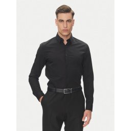 Calvin Klein Риза Essential LV019EU030 Черен Slim Fit