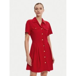 Tommy Hilfiger Рокля тип риза WW0WW45819 Червен Regular Fit
