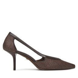 Обувки на ток Max Mara Strawpump 2514521312600 Кафяв