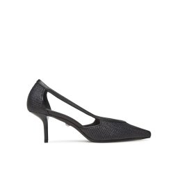 Max Mara Обувки на ток Strawpump 2514521312600 Черен