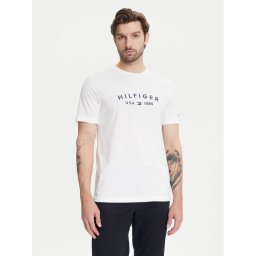 Tommy Hilfiger Тишърт Fathers Day MW0MW39356 Бял Regular Fit
