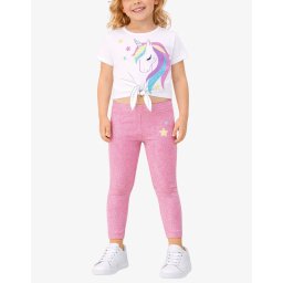 CHICCO Girls Leggings And Tee Set Dark Pink