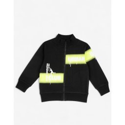 CHICCO Boys Full-Zip Track Top Black/Yellow