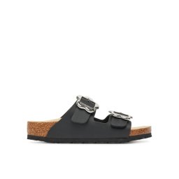 Birkenstock Чехли Arizona Flower Buckle Kids 1029844 S Черен