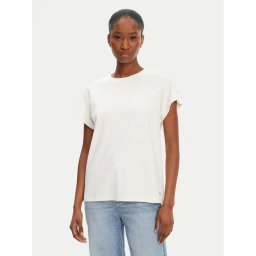 Tommy Hilfiger Тишърт Gold Button WW0WW45628 Бял Regular Fit
