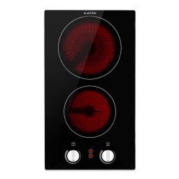Klarstein EasyCook Domino, керамичен плот, 3000 W, въртящо се копче, черно (TK15-EasyCook-D)