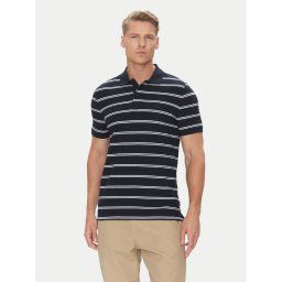 Pierre Cardin Тениска с яка и копчета C5 21364.2111 Тъмносин Regular Fit
