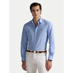 Polo Ralph Lauren Риза 710929348009 Светлосиньо Slim Fit