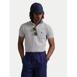 Polo Ralph Lauren Тениска с яка и копчета 710974596001 Син Custom Slim Fit
