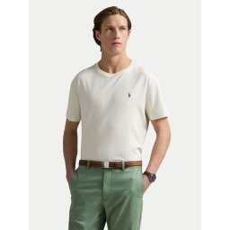 Polo Ralph Lauren Тишърт 710740727094 Екрю Custom Slim Fit