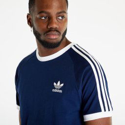 Тениска adidas 3-Stripes Short Sleeve Tee Night Indigo XL