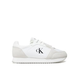 Calvin Klein Jeans Сникърси Retro Runner Sock Lace Up Ny-Su YM0YM01326 Бял