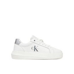 Calvin Klein Jeans Сникърси Chunky Cupsole Lth Silver YW0YW01876 Бял
