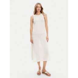 Roxy Плажна рокля ERJX603455 Екрю Regular Fit