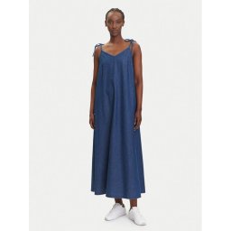 Pieces Дънкова рокля Tenim 17157940 Тъмносин Loose Fit
