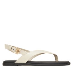 Сандали Tommy Hilfiger Color Block Thong Flat Sandal FW0FW08883 Екрю