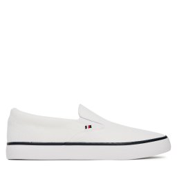 Гуменки Tommy Hilfiger Th Hi Vulc Core Low Ii Slipon FM0FM05514 Бял