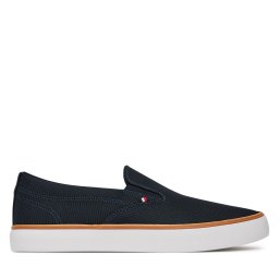 Гуменки Tommy Hilfiger Th Hi Vulc Core Low Ii Slipon FM0FM05514 Тъмносин