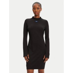 HUGO Ежедневна рокля Nilla 50545016 Черен Slim Fit