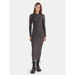 HUGO Ежедневна рокля Nastan 50542400 Черен Slim Fit