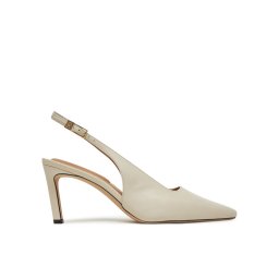 Tommy Hilfiger Обувки на ток Squared Toe FW0FW08636 Бежов