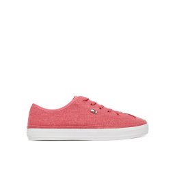 Tommy Hilfiger Сникърси Washed Canvas Vulc Sneaker FW0FW08894 Розов