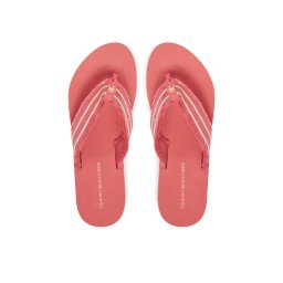 Tommy Hilfiger Джапанки TH Webbing Beach Sandal FW0FW08739 Коралов