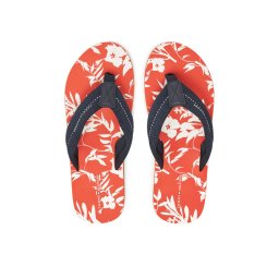 Tommy Hilfiger Джапанки Hilfiger Flw Print Beach Sandal FM0FM05507 Тъмносин