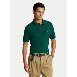 Polo Ralph Lauren Тениска с яка и копчета 710782592016 Зелен Custom Slim Fit