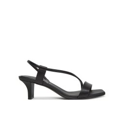 Calvin Klein Сандали Heel Sandal 50 Squared Lth HW0HW02534 Черен